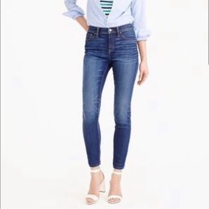 J Crew Women’s Lookout High Rise Crop Skinny Jeans, Medium Wash Size 26